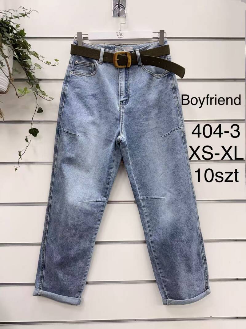 Spodnie damskie jeansy Roz XS-XL, 1 Kolor Paczka 10 szt